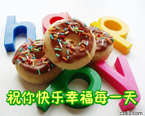 文字内容 祝你快乐幸福每一天 预览图上可拖移文字,推荐用